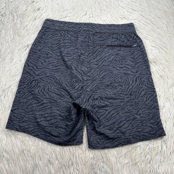 John Varvatos Men's S Black Gray Zebra Jacquard Gary Shorts Knit Pull On Casual - Picture 5 of 6